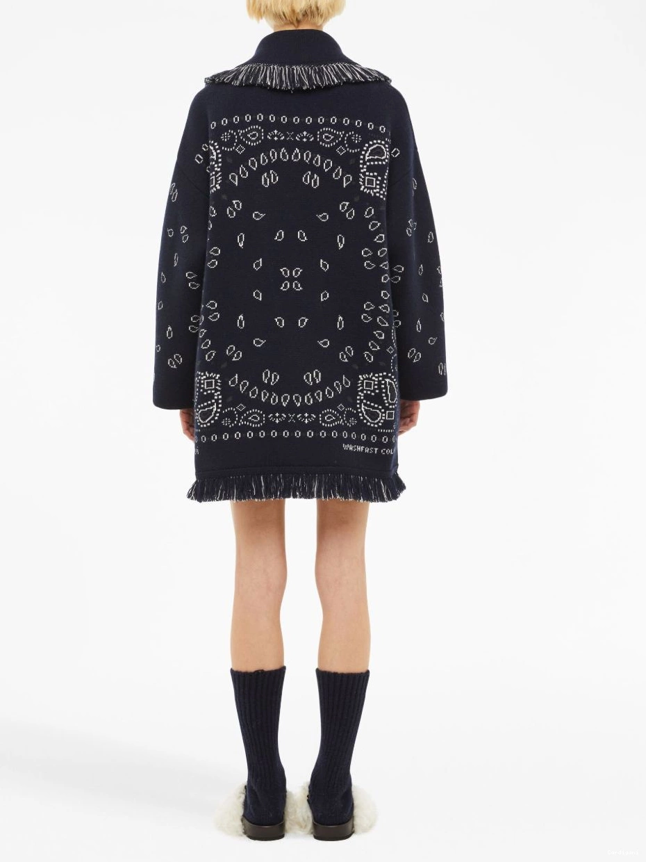 Cheap Women cardigan Bandana jacquard Alanui cashmere 0328